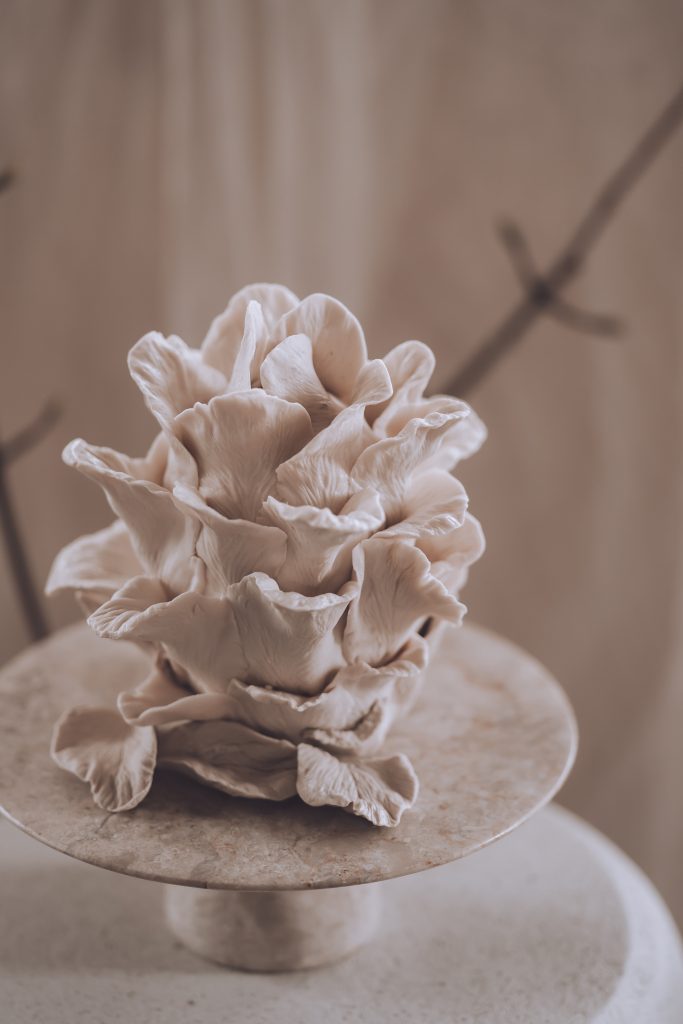 Contemporary wedding cake styled at a Yorkshire wedding